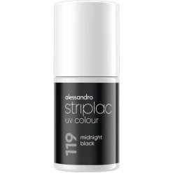 Alessandro Striplac UV Colour 119 Midnight Black Nagellak