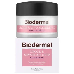 Biodermal Nachtcrème voor de Droge en Gevoelige Huid