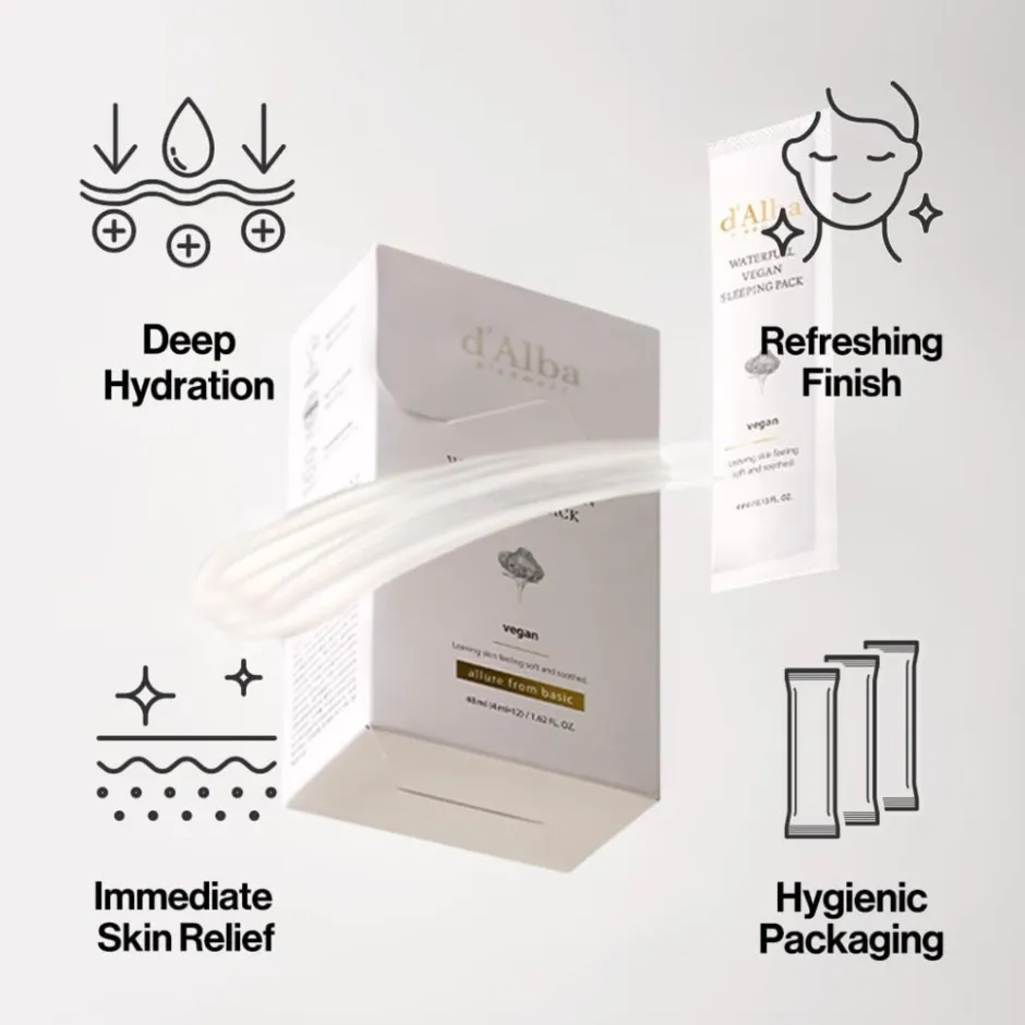 d'alba Waterfull Vegan Sleeping Pack