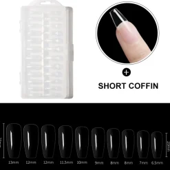 Dermarolling Nageltips Short Coffin