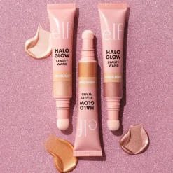 ELF e.l.f. Halo Glow Highlight Champagne Campaign Beauty Wand