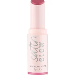 Essence Satin Glow 04 Let's Get Mauvin Luminous Shine Lipstick