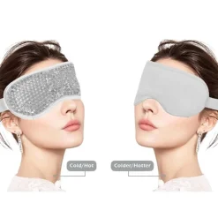 Hot & Cold Compress Oogmasker / Verkoelend Masker - Ontspannend Spa Gel Oogmasker - Grijs