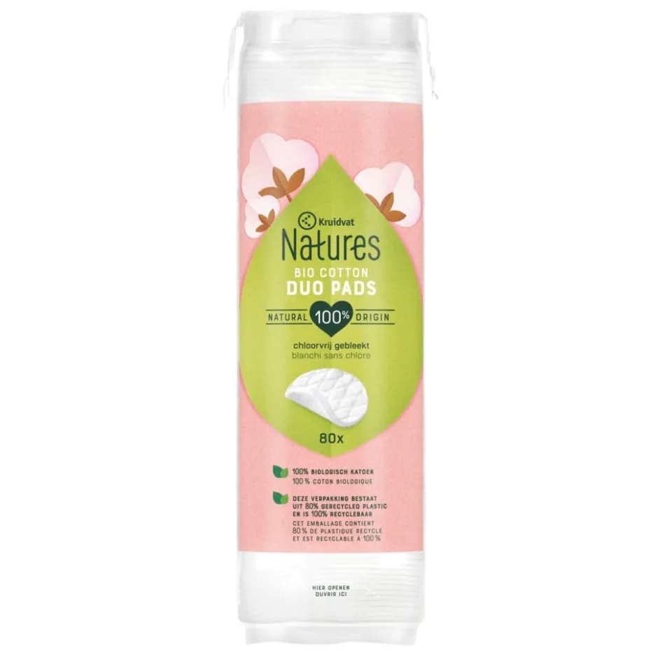 Kruidvat Natures Kruidvat 100% Cotton Bio Wattenschijfjes