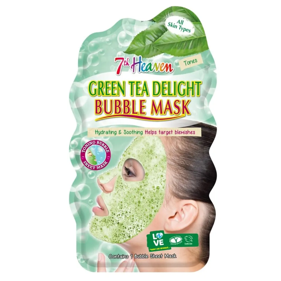 7th Heaven Montagne Jeunesse Green Tea Bubble Sheet Masker
