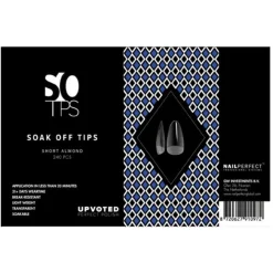 NailPerfect UPVOTED Soak Off Tips Short Almond