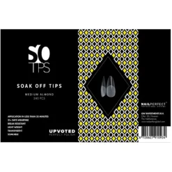 NailPerfect UPVOTED Soak Off Tips Medium Almond