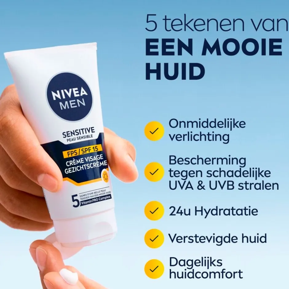 Nivea Men Sensitive SPF15 Gezichtscrème