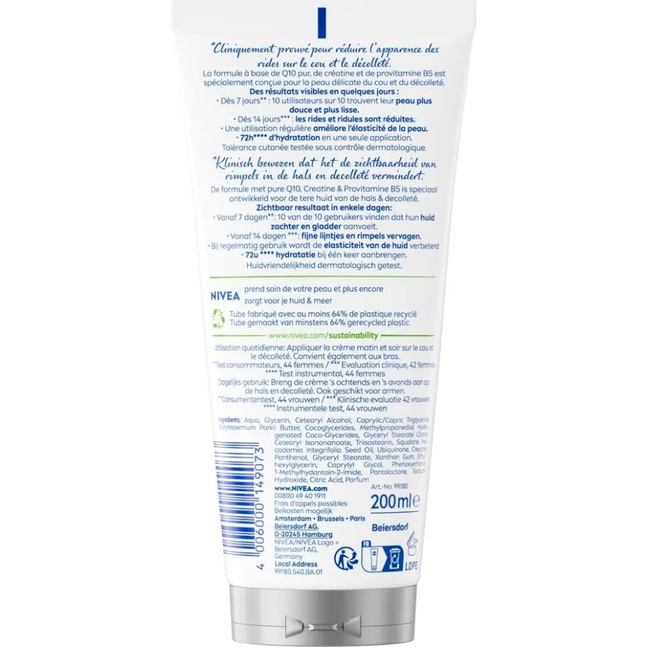 Nivea Q10 Verstevigend + Anti-Rimpel Crème voor Hals en Decolleté