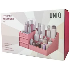 UNIQ Make‑up & Sieraden Organizer – 2 Laden, Roze - P110